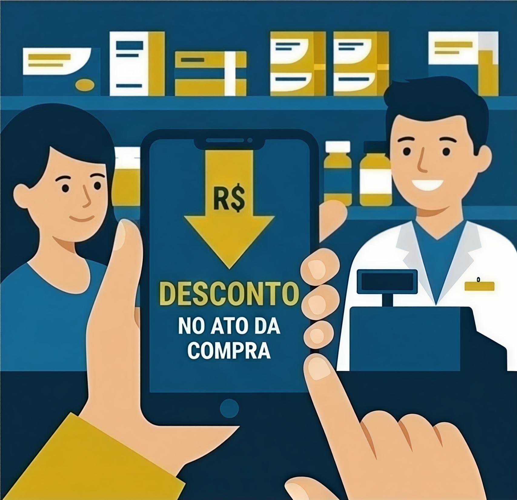 Economia no balcão